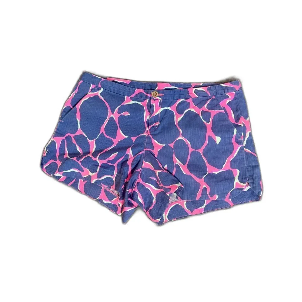Lilly Pulitzer Adie Short Women's Size 6 Tiki Pink Broken Shaker